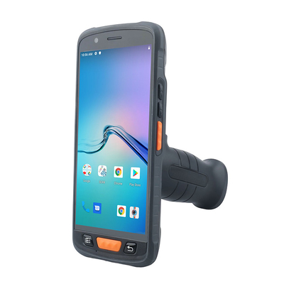 Computadora de mano de 5,5 pulgadas tamaño de pantalla Android Reader con escáner de códigos de barras 1d y 2d