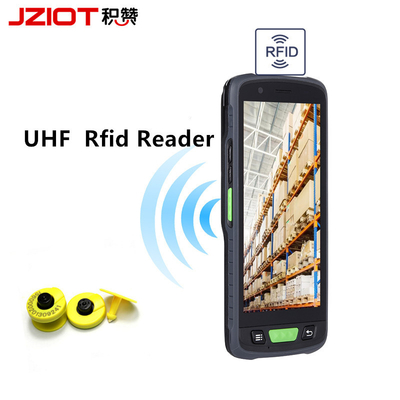 5.5 pulgadas PDA JZIOT V9000P dispositivo terminal de mano con Android 9.0 RFID NFC 13.56MHZ Terminal multimodal