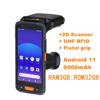Android 11 Logística de almacén portátil 4G WIFI GSM 1D 2D PDA portátil escáner de código de barras