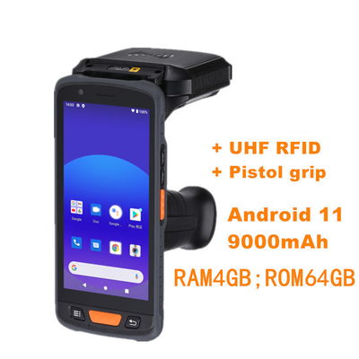 Lector de RFID de 134.2khz LF robusto de mano PDA para gestión de ganado de larga distancia etiquetas de oído RFID