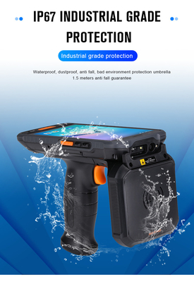 2025 Escáner de códigos de barras Android 9000mAh portátil robusto Android 11 PDA 4G Datos Wi-Fi Inventario RFID 1D / 2D / QR Escáner de inventario